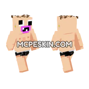 Naked Noob Guy Minecraft Bedrock skin