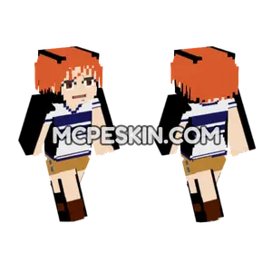 Nami One Piece East Blue Minecraft Bedrock skin