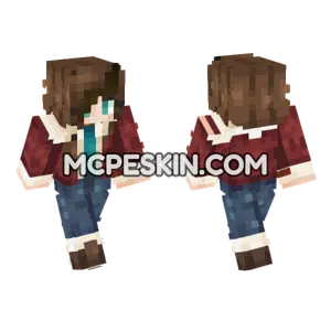 Nancy Red Jacket Minecraft Bedrock skin