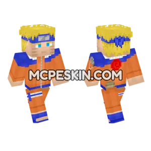 Naruto Uzumaki Kid Minecraft Bedrock skin