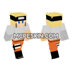 Naruto Uzumaki Skin Minecraft Bedrock skin