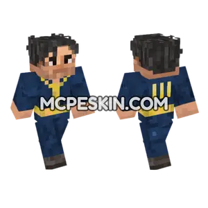 Nate Blue Outfit Minecraft Bedrock skin