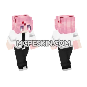 Natsuki Skin Minecraft Bedrock skin