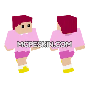 Nene Pink Dress Minecraft Bedrock skin