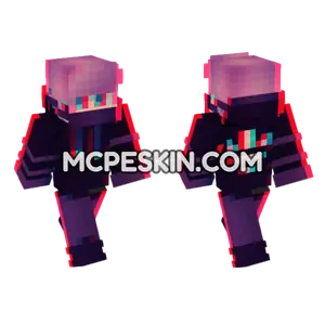 Neon 2D Outfit Minecraft Bedrock skin