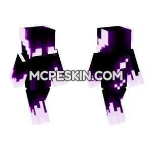 Neon Enderman Minecraft Bedrock skin