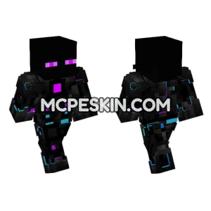 Neon Enderman Minecraft Bedrock skin