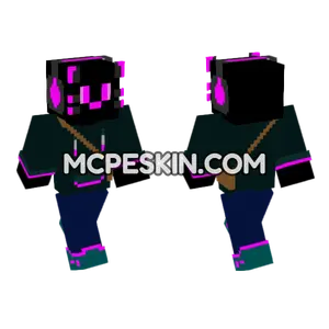 Neon Glow Skin Minecraft Bedrock skin