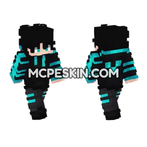 Neon PvP Skin 10 Minecraft Bedrock skin