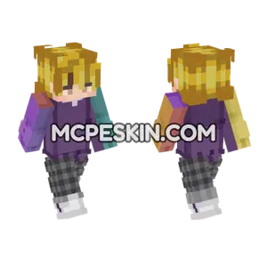 Neon PVP Skin Minecraft Bedrock skin