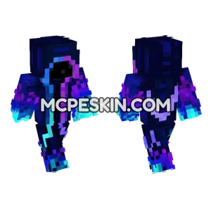 Neon Shadow Minecraft Bedrock skin