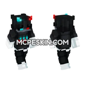 Neon Squad New 1 Minecraft Bedrock skin