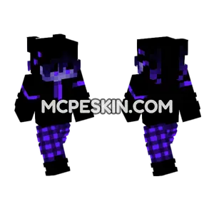 Neon Squad Skin 3 Minecraft Bedrock skin