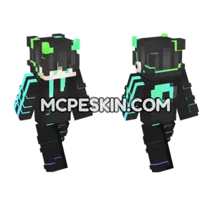 Neon Squad Skin 7 Minecraft Bedrock skin