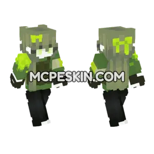 Neon Toxic Skin 6 Minecraft Bedrock skin