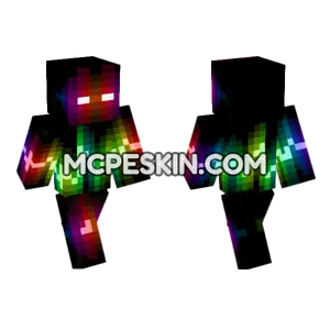 Neon Wave Skin Minecraft Bedrock skin