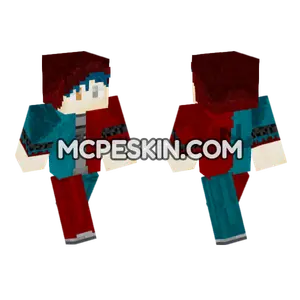 Nether Gamer Minecraft Bedrock skin