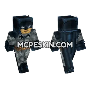 New 52 Batman Suit Minecraft Bedrock skin
