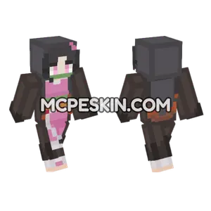 Nezuko Kamado Minecraft Bedrock skin