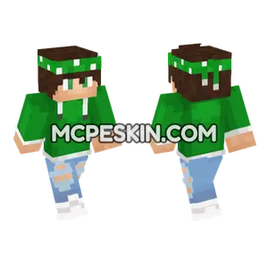 Nico3005 Green Overalls Minecraft Bedrock skin