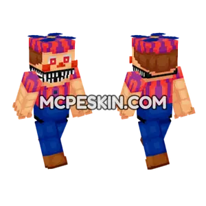 Nightmare BB FNAF World Adventure Minecraft Bedrock skin