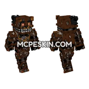 Nightmare Freddy Family Diner Minecraft Bedrock skin