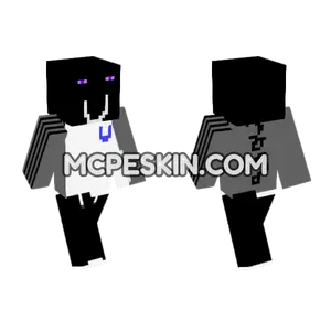 Noob In Enderman Mask Minecraft Bedrock skin