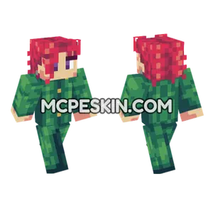 Noriaki Kakyoin Minecraft Bedrock skin