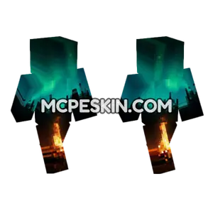 Northern Bonfire Minecraft Bedrock skin