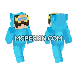 Notnico Blue Outfit Minecraft Bedrock skin