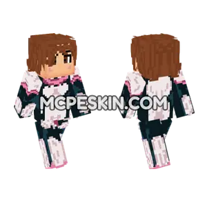 Ochaco Uraraka Season 1 Minecraft Bedrock skin