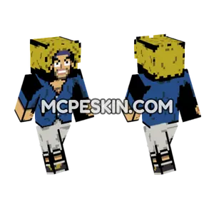 One Piece Yasopp Pretimeskip Minecraft Bedrock skin