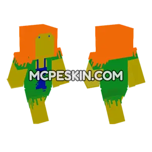 Orange and Green Jester