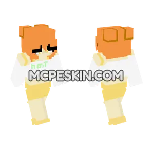 Orange And Yellow Hoodie Minecraft Bedrock skin