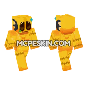 Orange Bee Character Minecraft Bedrock skin