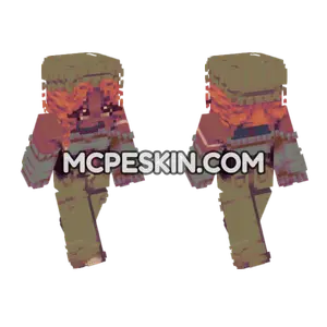 Orange Furry Creature Minecraft Bedrock skin