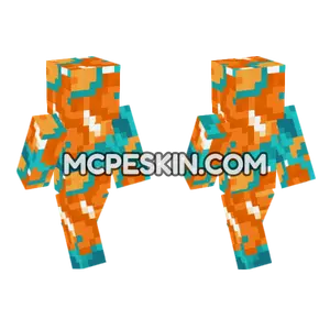 Orange Glazed Terracotta Minecraft Bedrock skin
