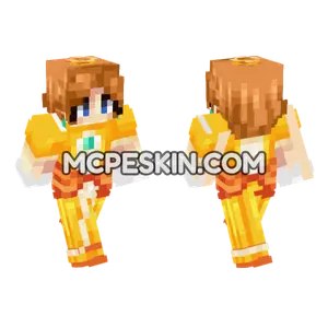 Orange Hair Girl Minecraft Bedrock skin