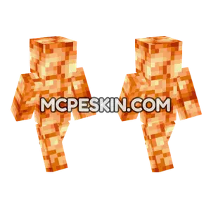 Orange Lantern Skin Minecraft Bedrock skin