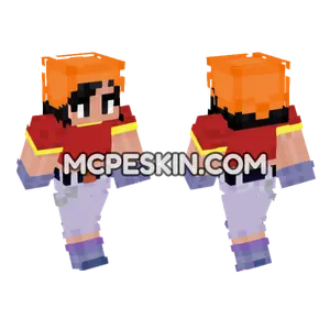 Orange Pan Skin Minecraft Bedrock skin