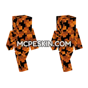 Orange Poplar Leaves Minecraft Bedrock skin
