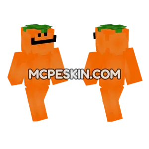 Orange Skin Minecraft Bedrock skin