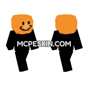 Orange Snowman Minecraft Bedrock skin