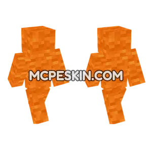 Orange Wool Skin Minecraft Bedrock skin