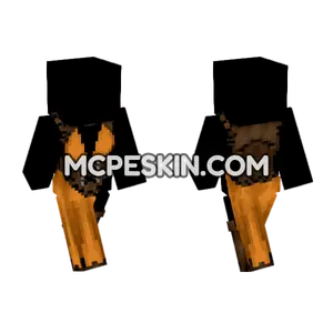 Ostentatious Orange Outfit Minecraft Bedrock skin