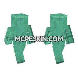 Oxidized Copper Block Minecraft Bedrock skin