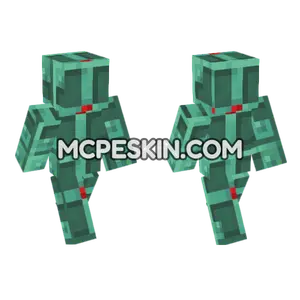 Oxidized Copper Bulb Minecraft Bedrock skin