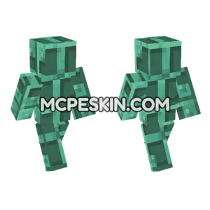 Oxidized Copper Bulb Minecraft Bedrock skin