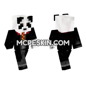 Panda Formal B2 Minecraft Bedrock skin