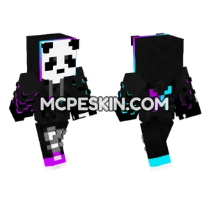 Panda Gamer Minecraft Bedrock skin